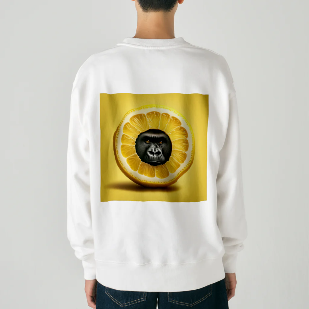 ゴリラショップのThe Mighty Gorilla Lemon  Heavyweight Crew Neck Sweatshirt