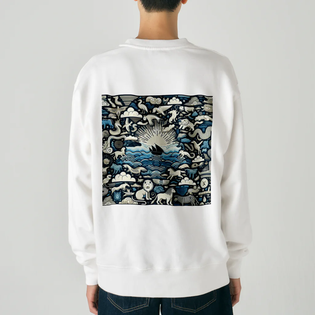 nyonsunの宝箱の自然界からのメッセージ2 Heavyweight Crew Neck Sweatshirt