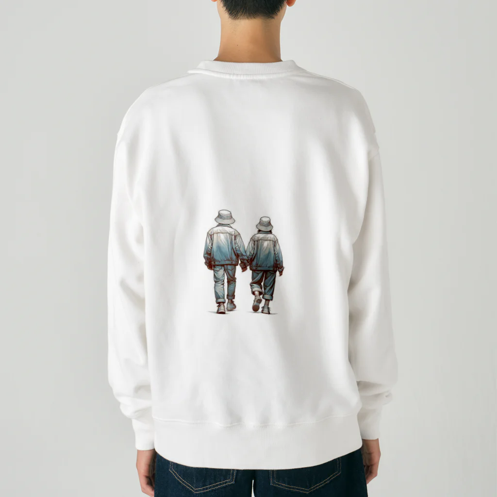 ケタケタの店の2人の休日デート Heavyweight Crew Neck Sweatshirt