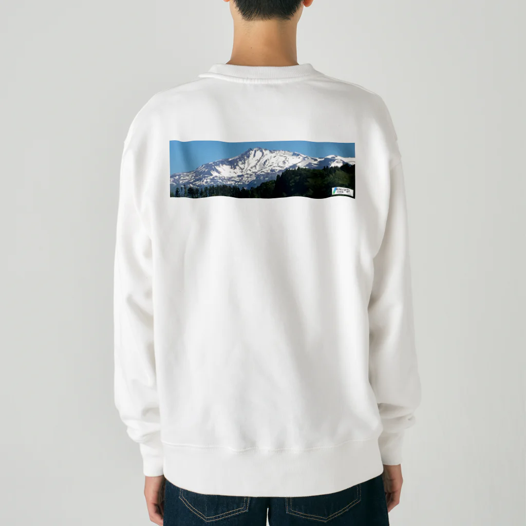 ReallyCoolMamoruの秋田鳥海山_AkitaChoukaisan Heavyweight Crew Neck Sweatshirt