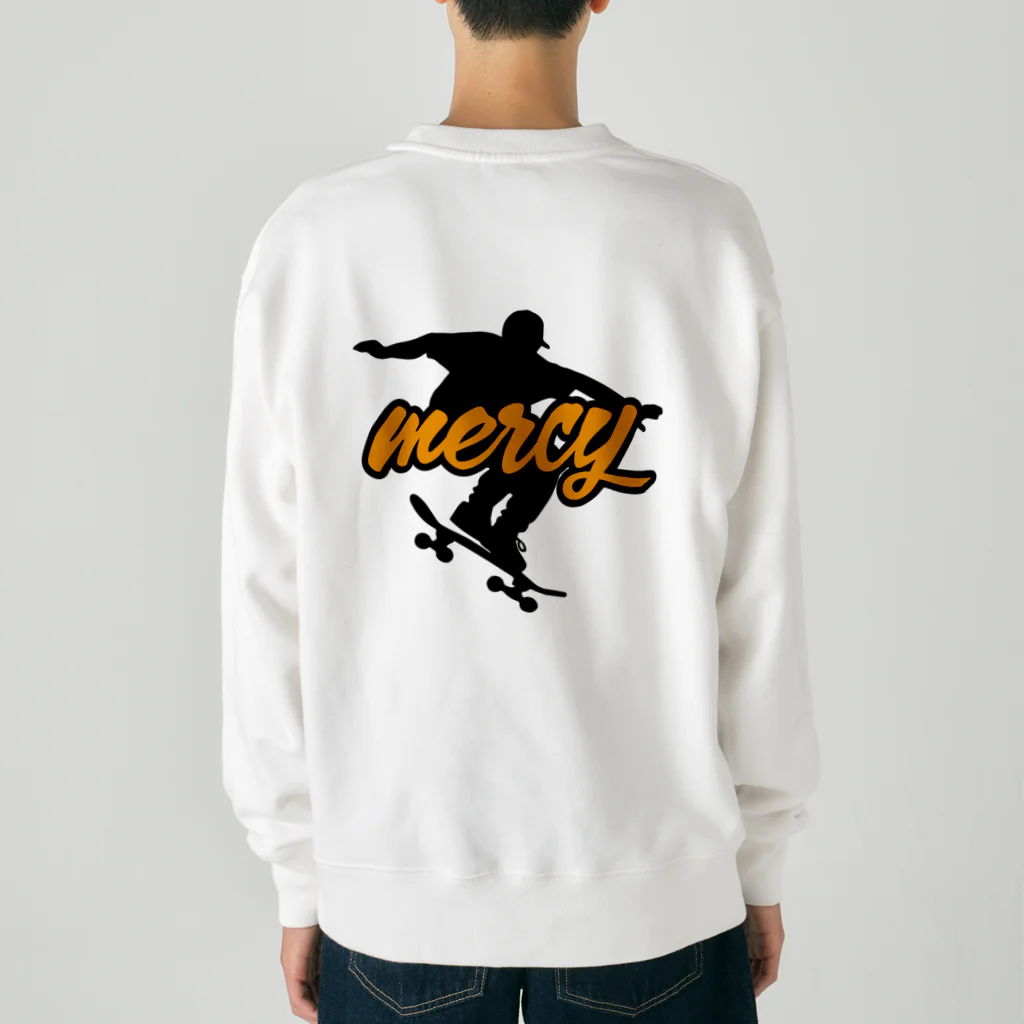 MERCYの🛹スケートボードC バックプリント Heavyweight Crew Neck Sweatshirt