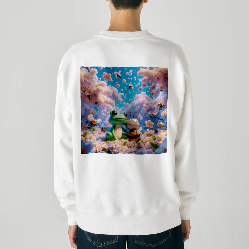 Pyon ＆ Bunのぴょんとぶんのお花見2024 Heavyweight Crew Neck Sweatshirt