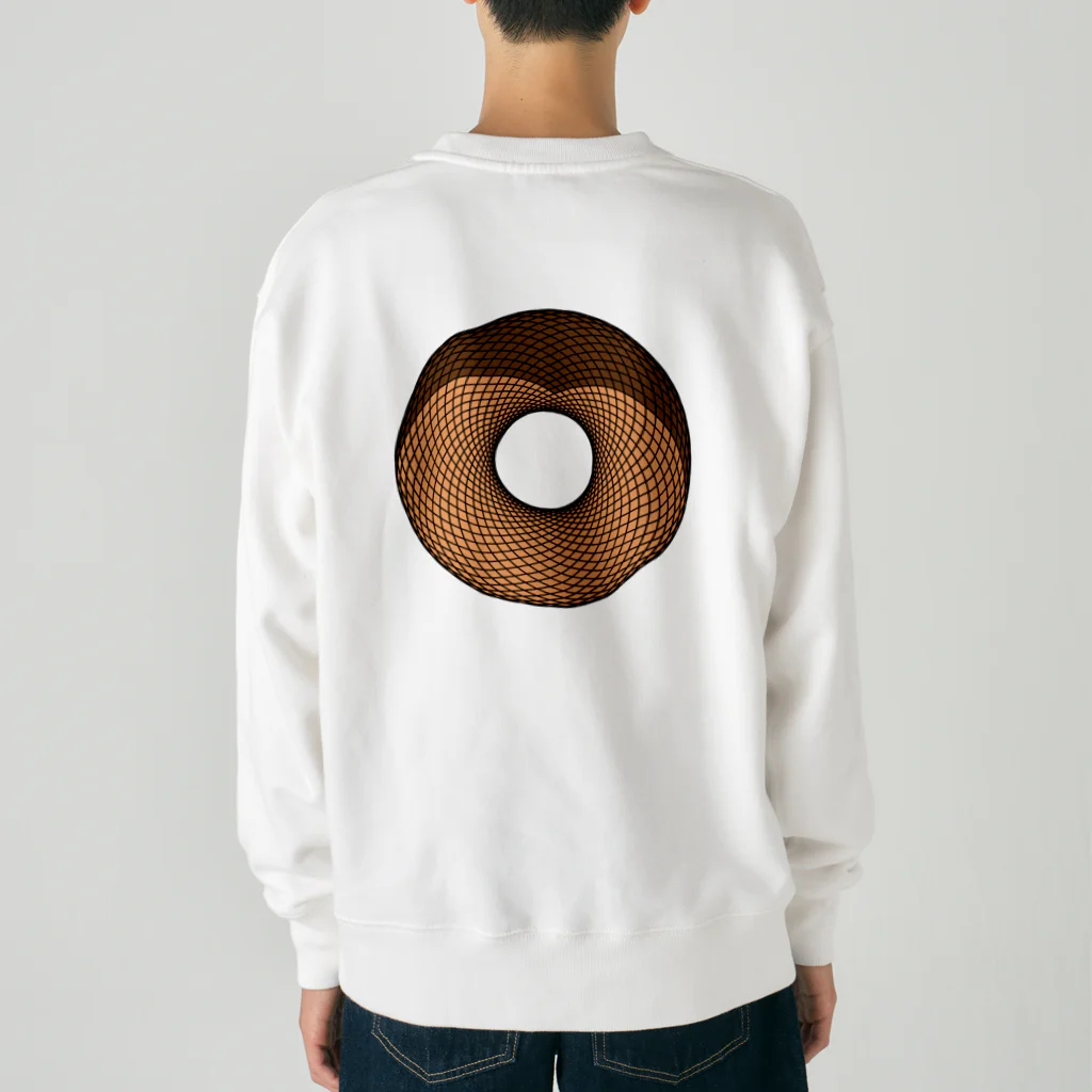 パペットピットのドーナッツ　バックプリント Heavyweight Crew Neck Sweatshirt