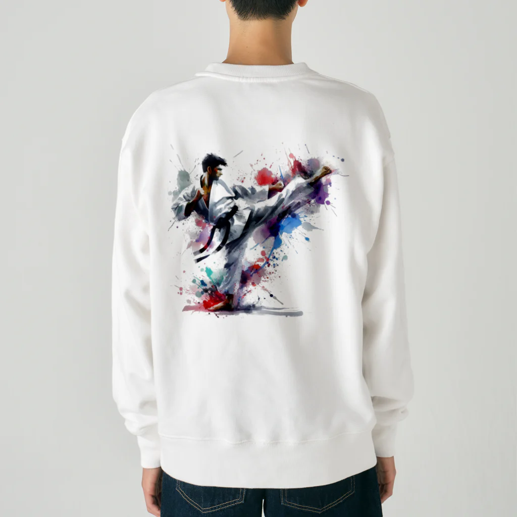 さしすせの空手道着スタイル Heavyweight Crew Neck Sweatshirt