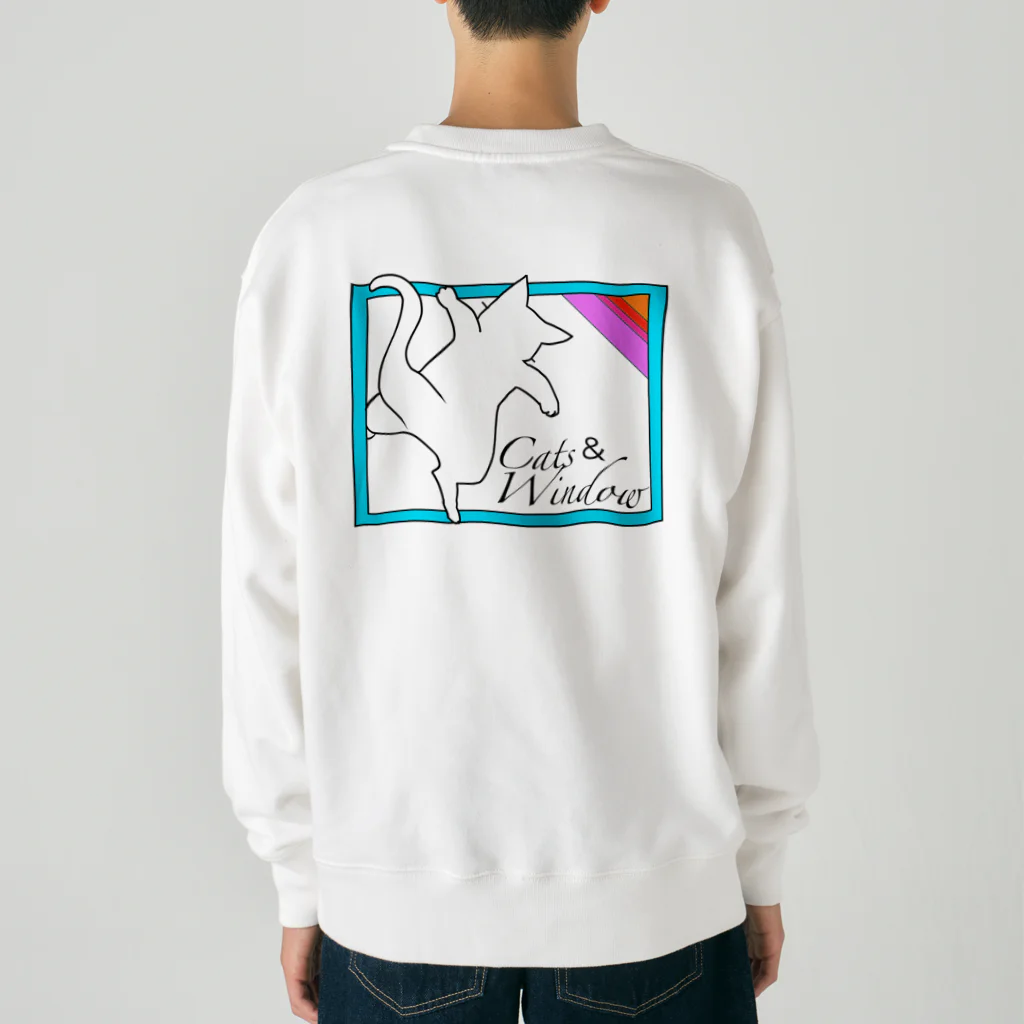 ONPu.ARTのCats ＆ Window Heavyweight Crew Neck Sweatshirt