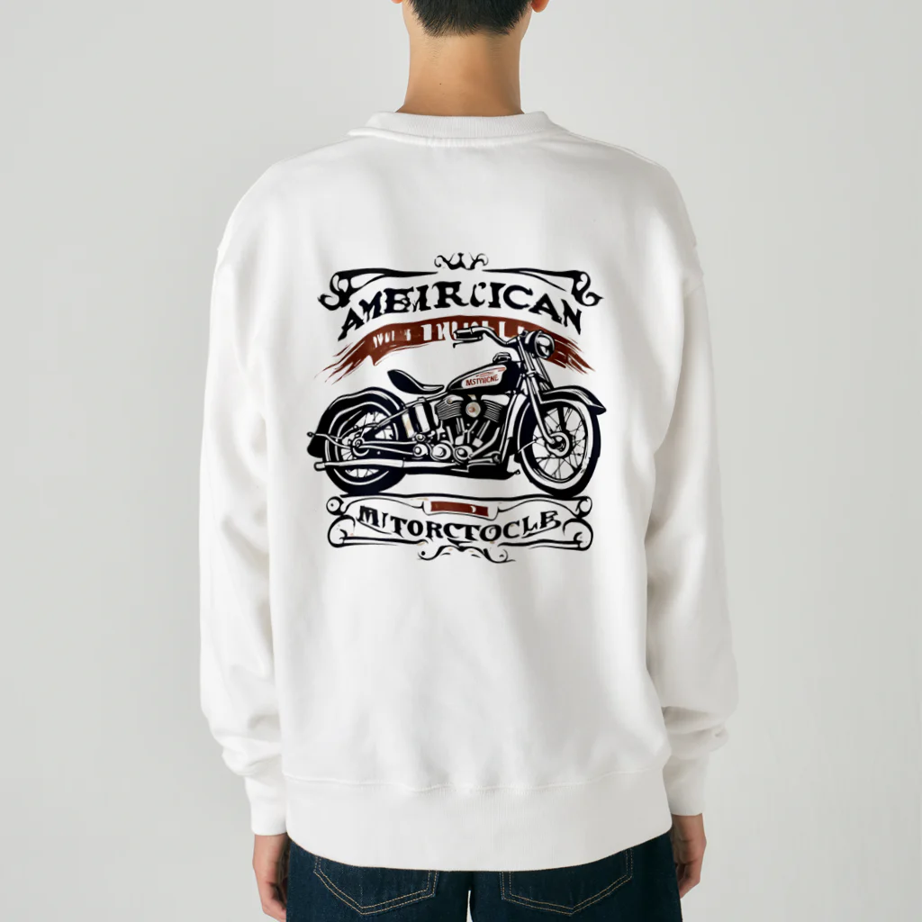 男前ショップのアメリカンビンテージバイク Heavyweight Crew Neck Sweatshirt