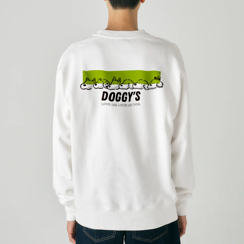 SATONOEのDOGGY'S グリーンver. Heavyweight Crew Neck Sweatshirt