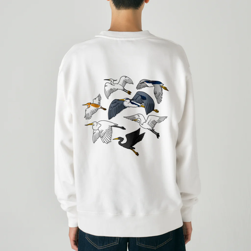 LOTORIのサギ大集合 Heavyweight Crew Neck Sweatshirt