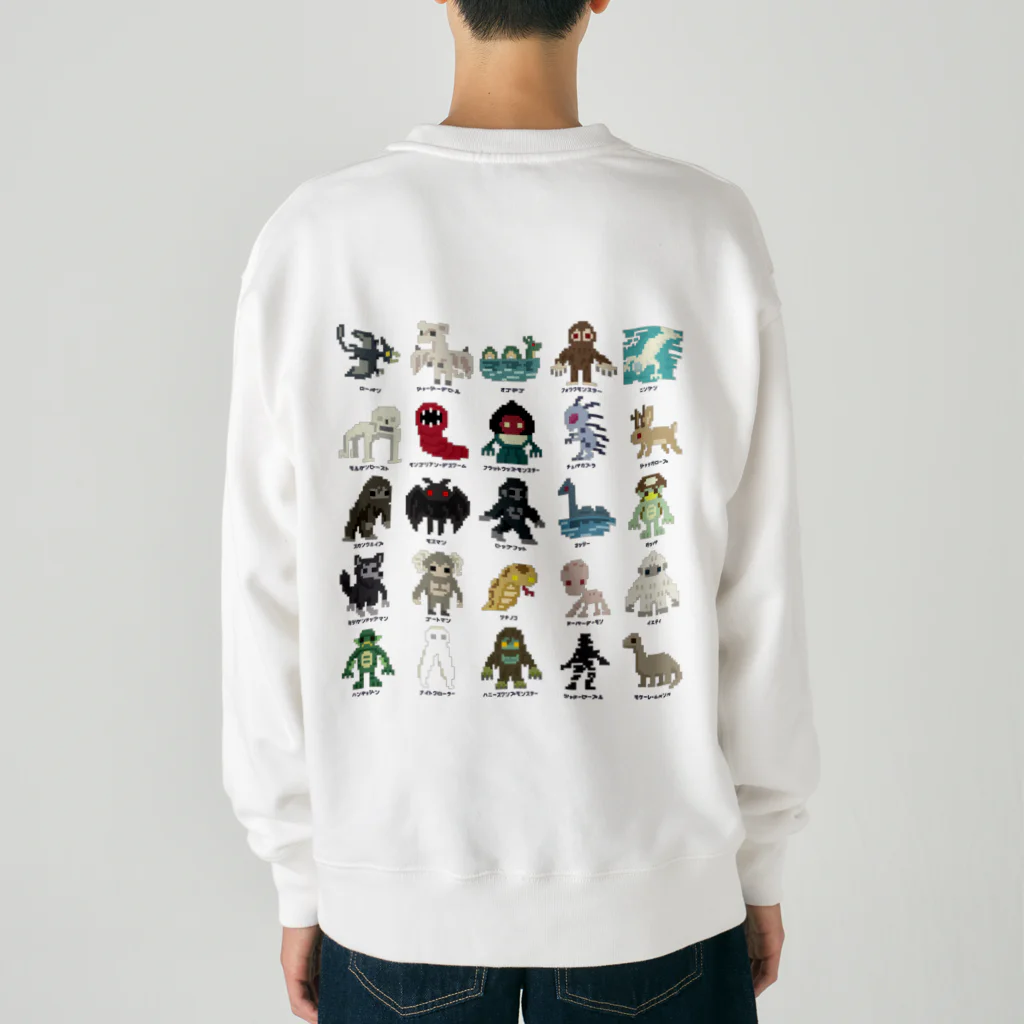 すとろべりーガムFactoryの【バックプリント】 ドットUMA図鑑 Heavyweight Crew Neck Sweatshirt