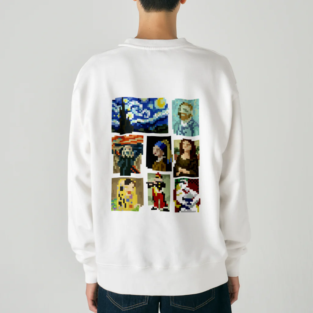 すとろべりーガムFactoryの【バックプリント】 ドット美術館 Heavyweight Crew Neck Sweatshirt