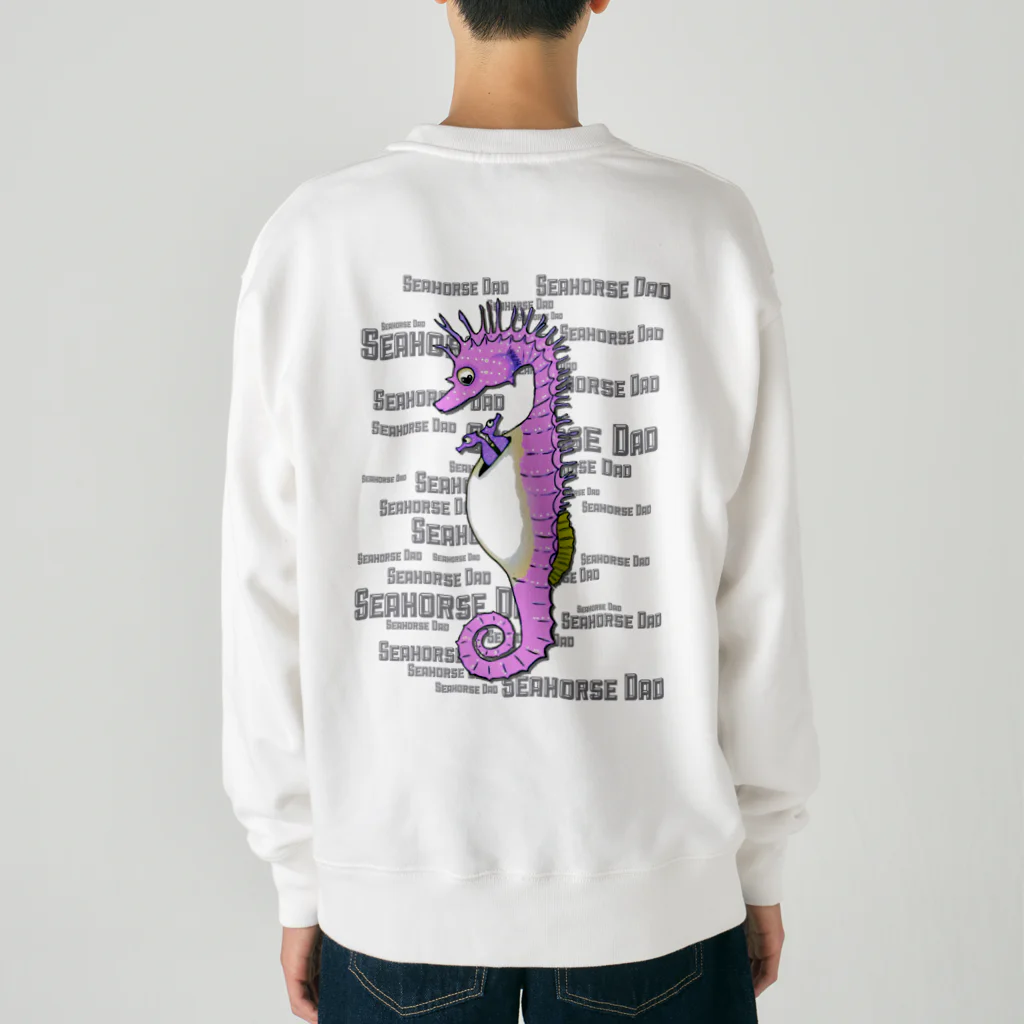 LalaHangeulのSeahorse Dad バックプリント Heavyweight Crew Neck Sweatshirt