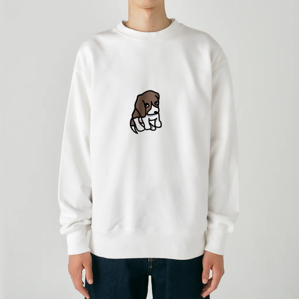 ハチワレのビーグル　 Heavyweight Crew Neck Sweatshirt