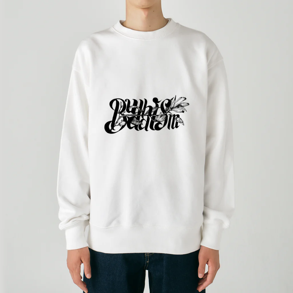 ブッディズムの仏足ベージュ Heavyweight Crew Neck Sweatshirt