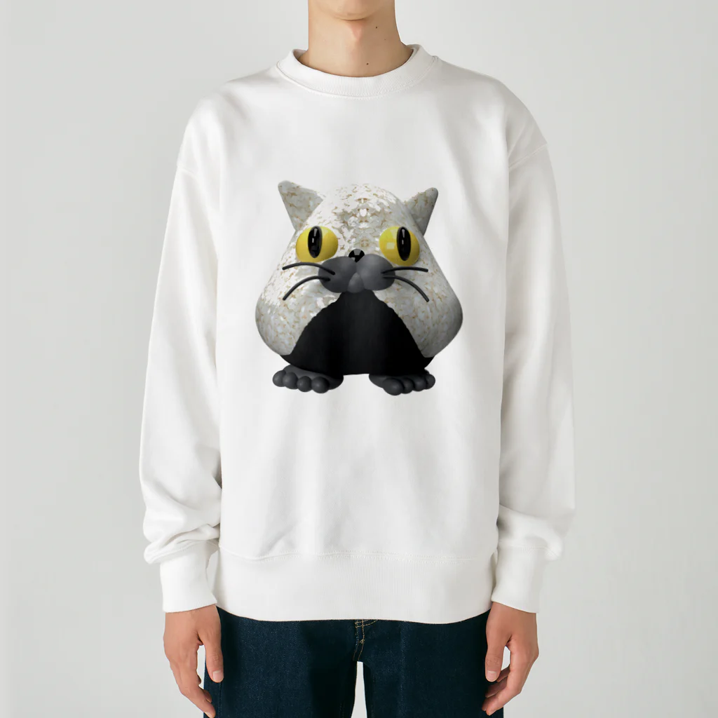 LONESOME TYPE ススの猫おにぎり🐱🍙（猫味） Heavyweight Crew Neck Sweatshirt