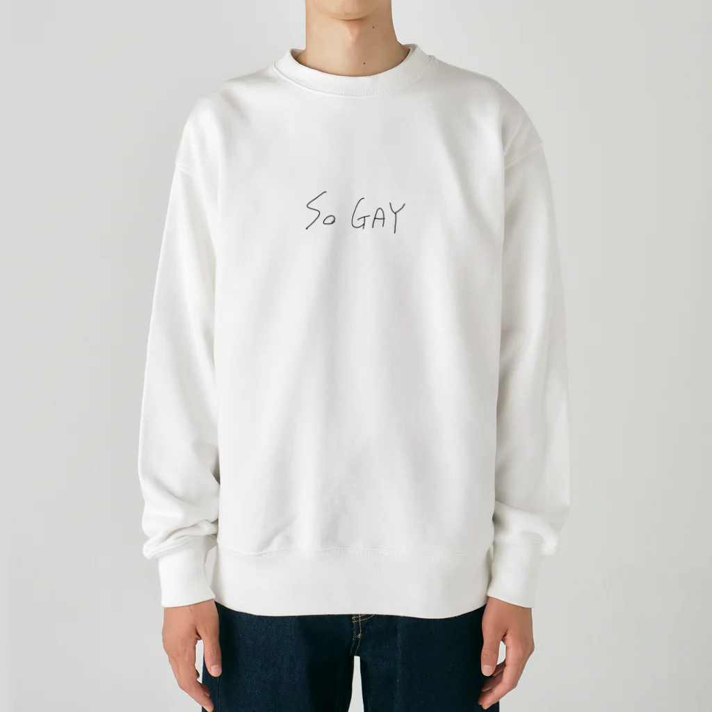 レズビアンあるあるのSo GAY｜レズビアンあるある Heavyweight Crew Neck Sweatshirt