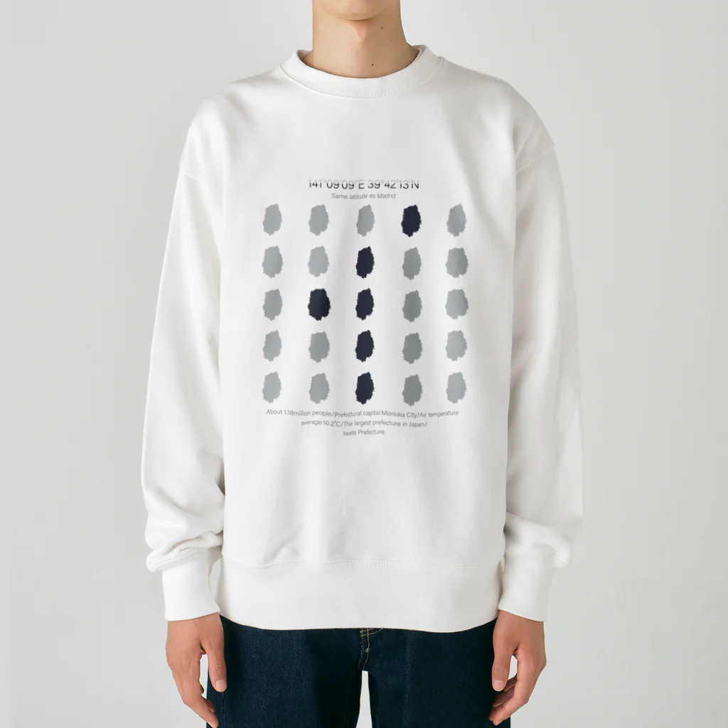 duckzの岩手県（イワテのイ） Heavyweight Crew Neck Sweatshirt