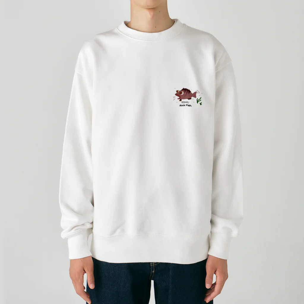 ほっこりのめばるくん2 Heavyweight Crew Neck Sweatshirt