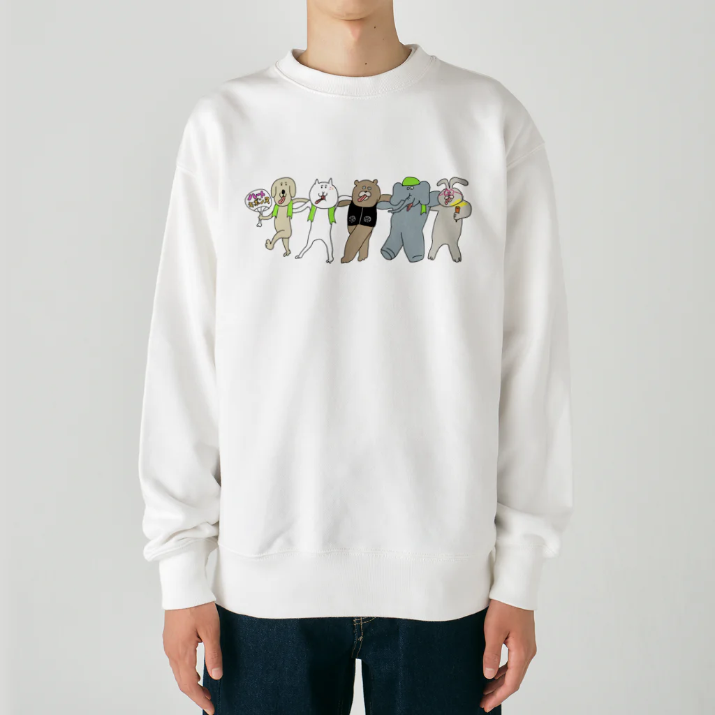 けちゃっぷごはんのお店の夏フェスモードのベロだし☆フレンズ Heavyweight Crew Neck Sweatshirt