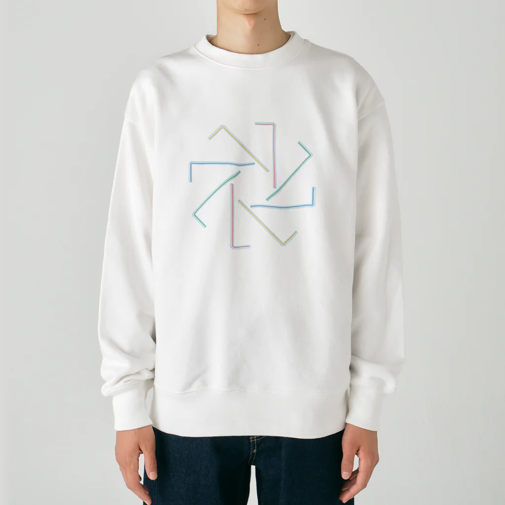 うさぎちゃんアイランドのストローかざぐるま Heavyweight Crew Neck Sweatshirt