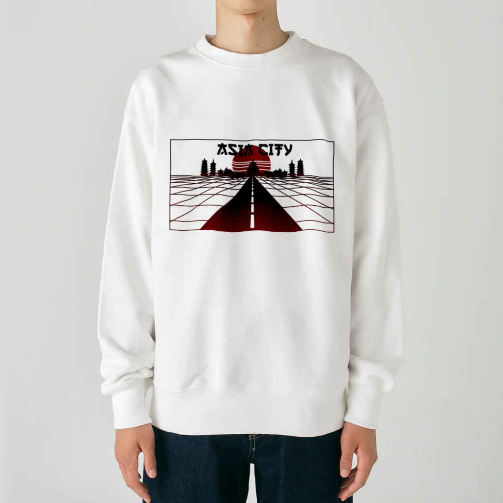 中華呪術堂（チャイナマジックホール）の vaporwave asiacity  Heavyweight Crew Neck Sweatshirt