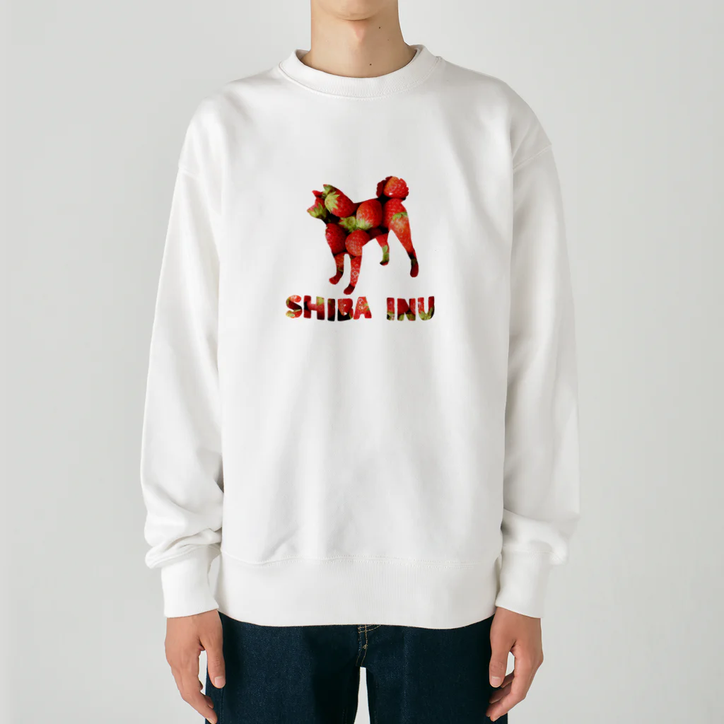 onehappinessのいちご　柴犬 Heavyweight Crew Neck Sweatshirt