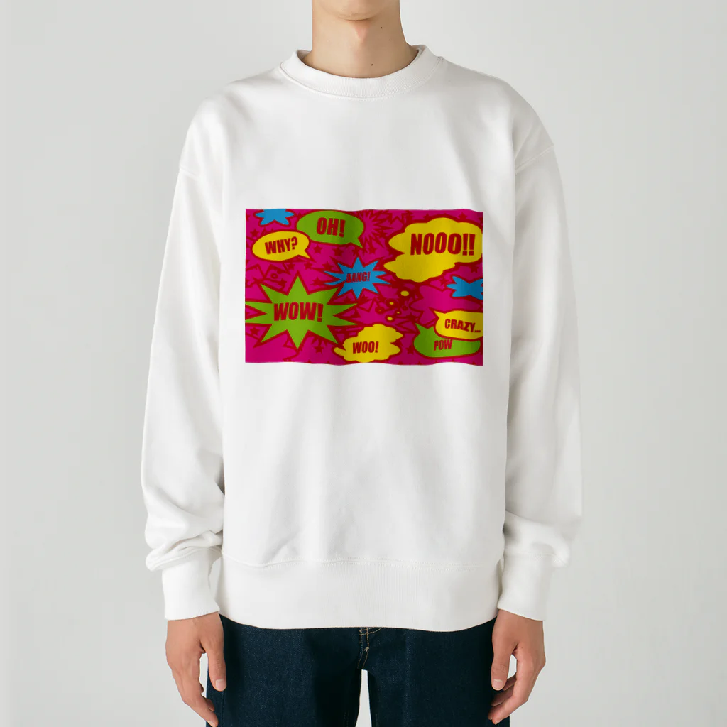 フォーヴァのコミックPINK Heavyweight Crew Neck Sweatshirt