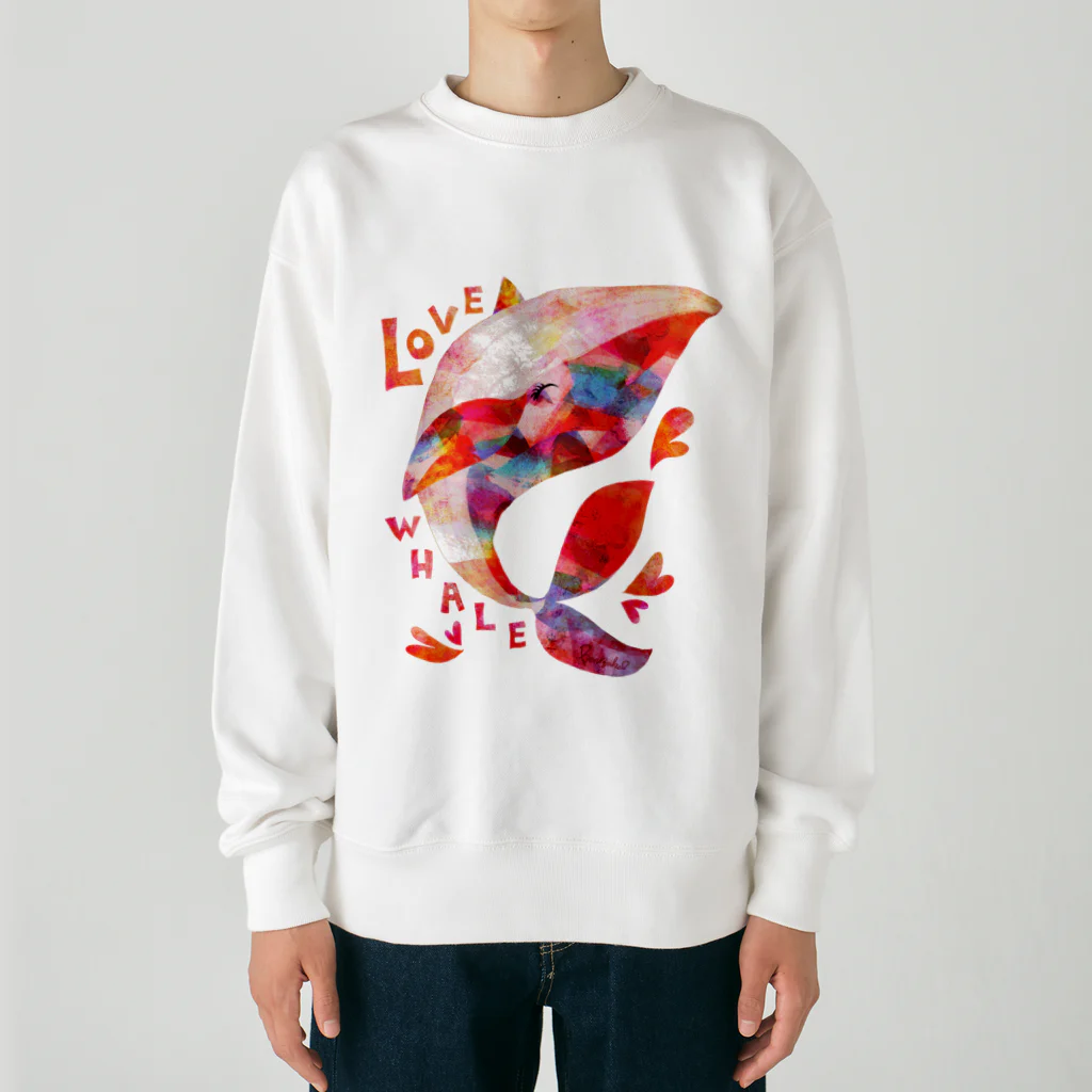 BenizakeのLove whale♡ Heavyweight Crew Neck Sweatshirt