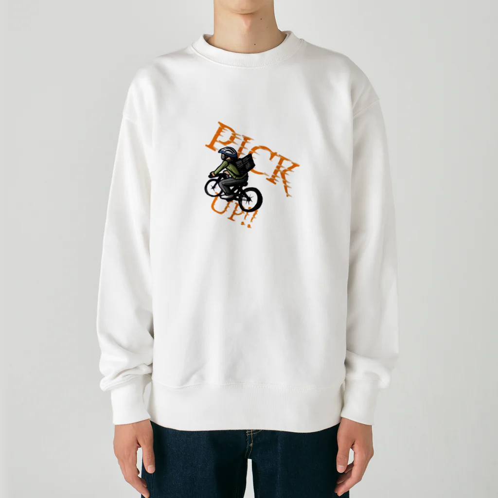 にゃにゅにょのはいたつくん Heavyweight Crew Neck Sweatshirt