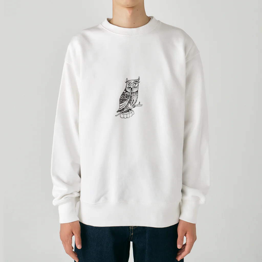 ORIGINAL のLuckyフクロウさん Heavyweight Crew Neck Sweatshirt