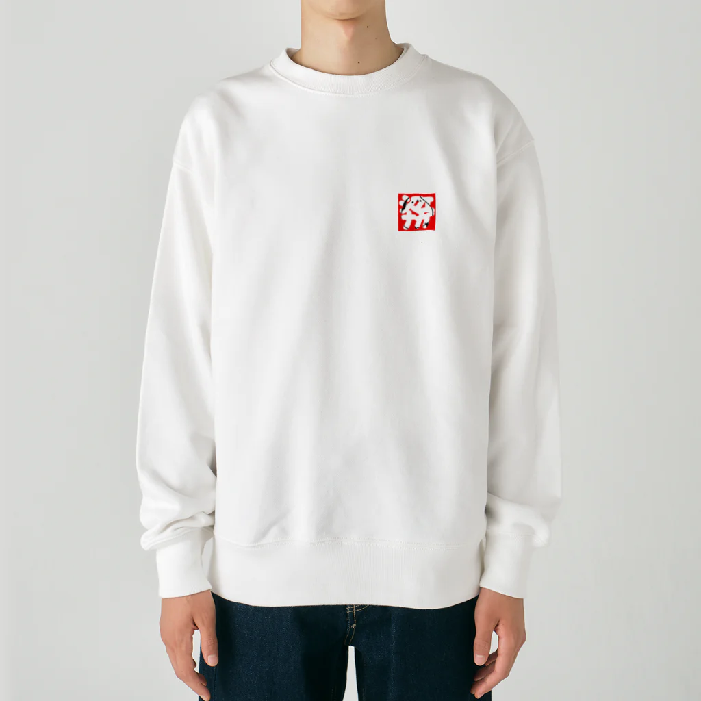 シマエナガが好きな人。のシマエナガ。BOXロゴ Heavyweight Crew Neck Sweatshirt