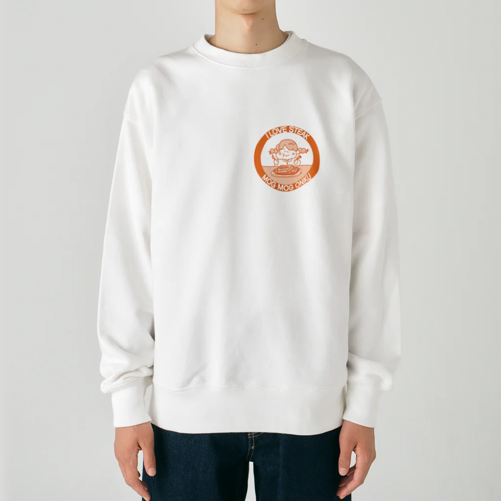 うらめし屋　の架空店舗シリーズ　ステーキMOGMOG Heavyweight Crew Neck Sweatshirt