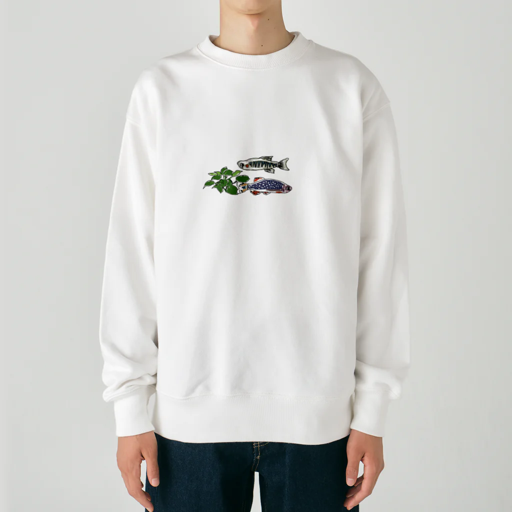 ORIGINAL のPerfectミクロラスボラハナビさん＆ミクロラスボラエリスロミクロンさん Heavyweight Crew Neck Sweatshirt