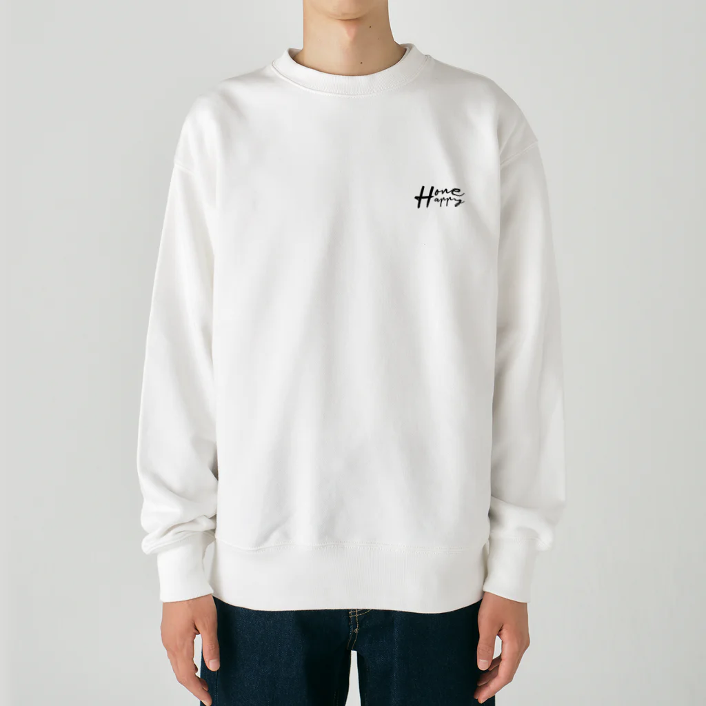 One:HappinessのOneHappy　ワンポイント　ロゴデザイン Heavyweight Crew Neck Sweatshirt