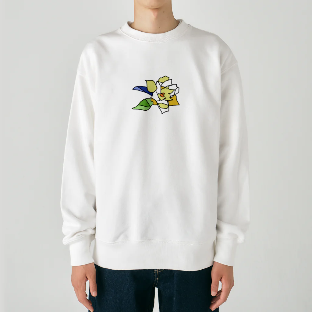 フルツの6/30 誕生花「クチナシ」 Heavyweight Crew Neck Sweatshirt