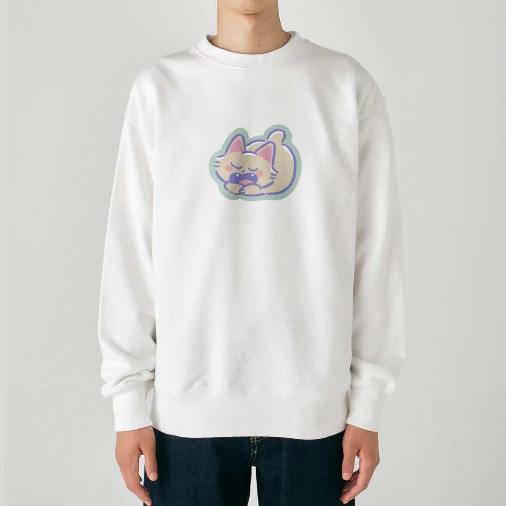 ミッカショップのぐっすり日曜日 (ふちあり) Heavyweight Crew Neck Sweatshirt