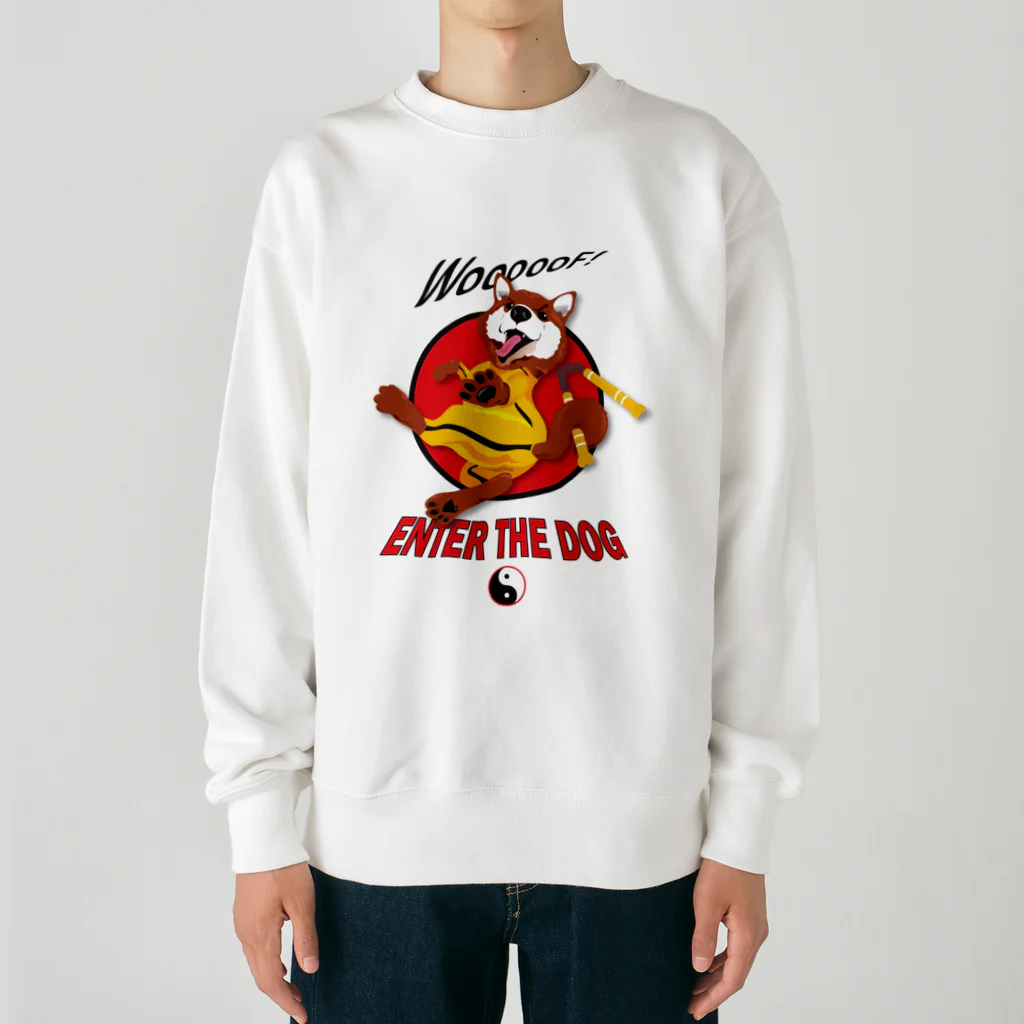 ShibazooのEnter the Dog- Dog Kung Fu! Heavyweight Crew Neck Sweatshirt