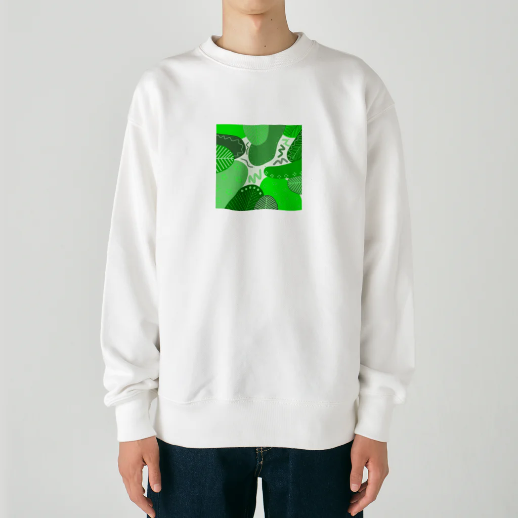 うにぽっぷこーんの観葉植物 Heavyweight Crew Neck Sweatshirt