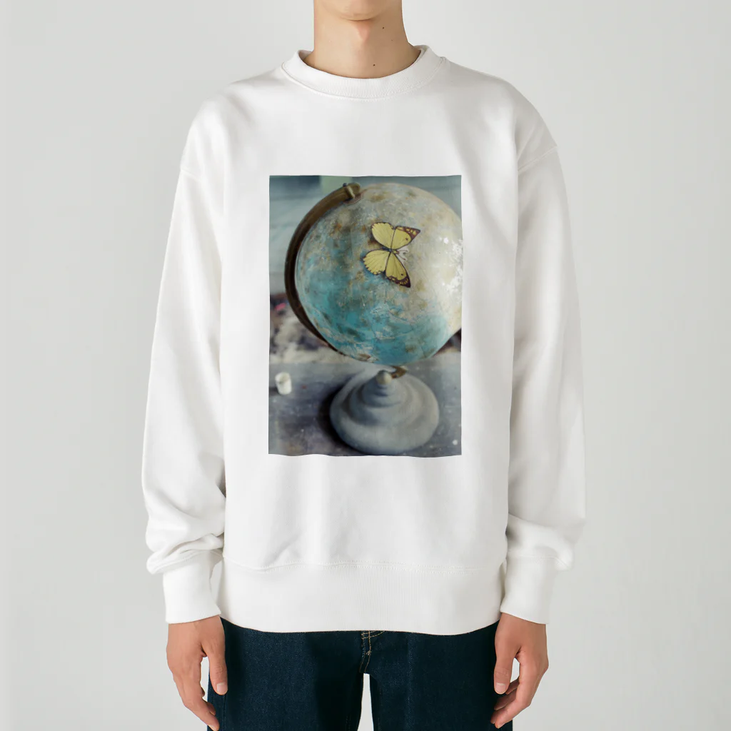 elephant-factoryの廃校の地球儀 Heavyweight Crew Neck Sweatshirt