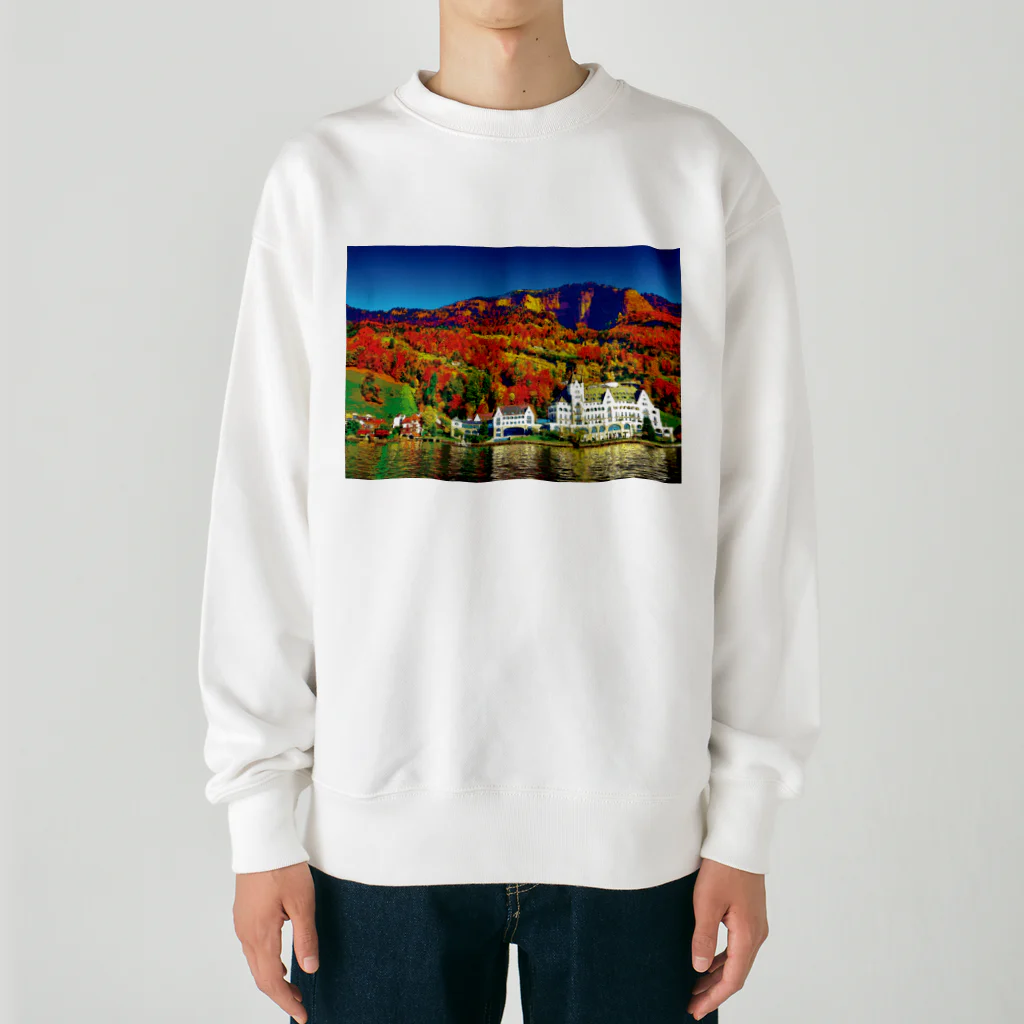 GALLERY misutawoのスイス 秋のヴィッツナウ Heavyweight Crew Neck Sweatshirt