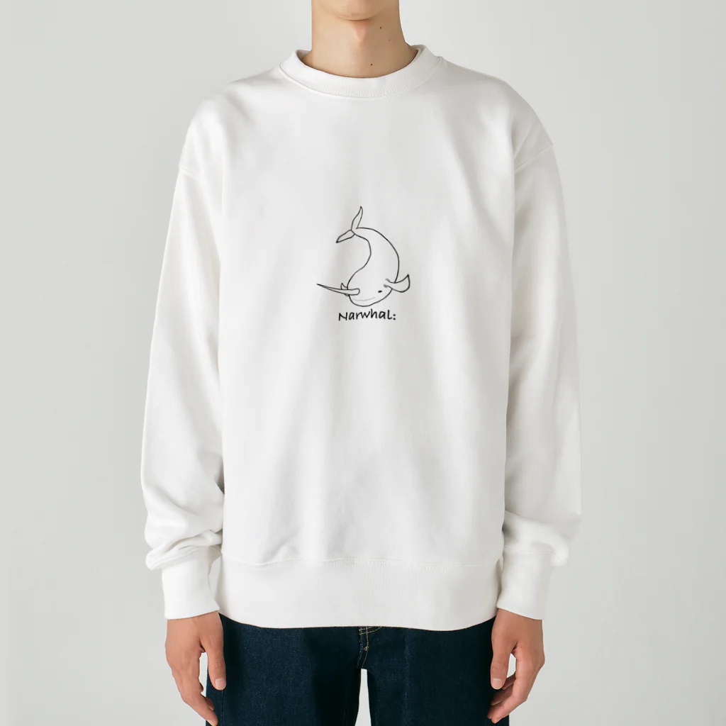 もりもりものなーわるくん Heavyweight Crew Neck Sweatshirt