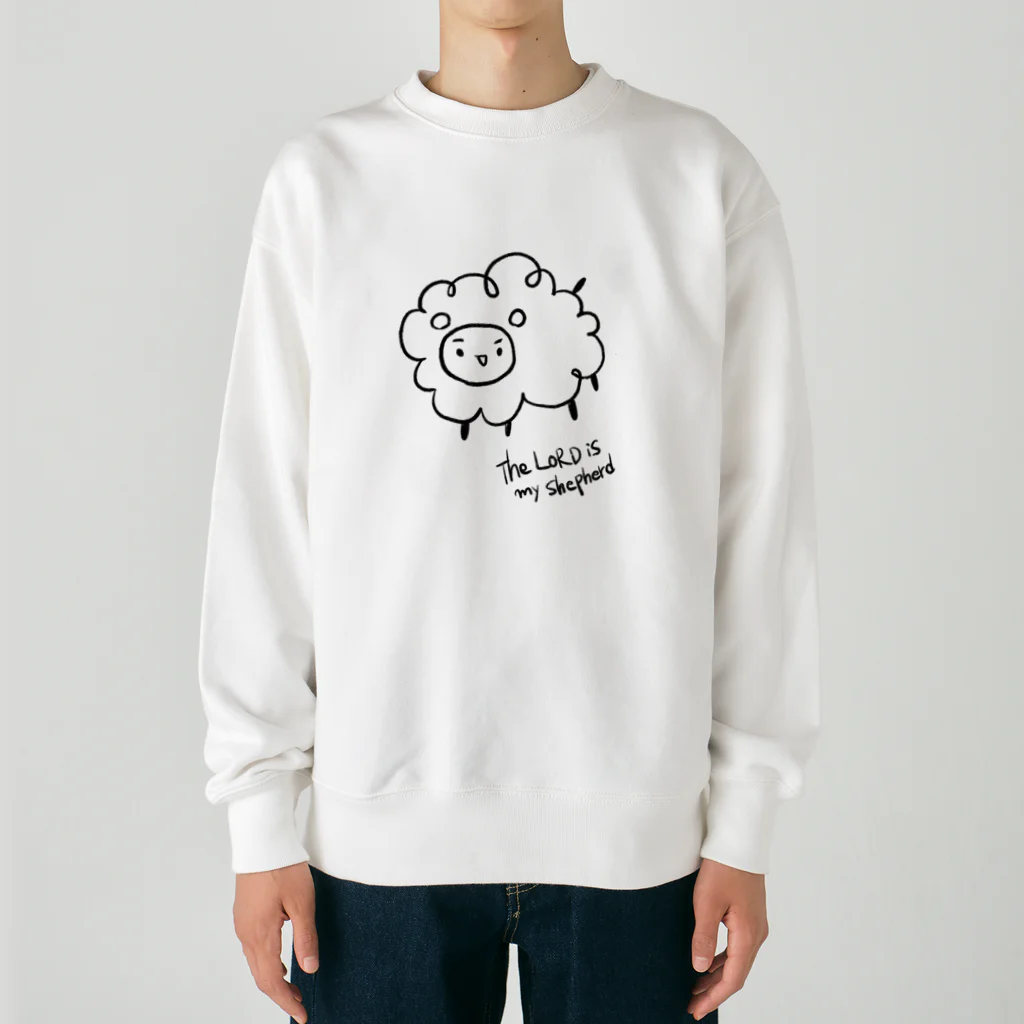 Christian-SheepHouseのThe Lord is my Shepherd Heavyweight Crew Neck Sweatshirt