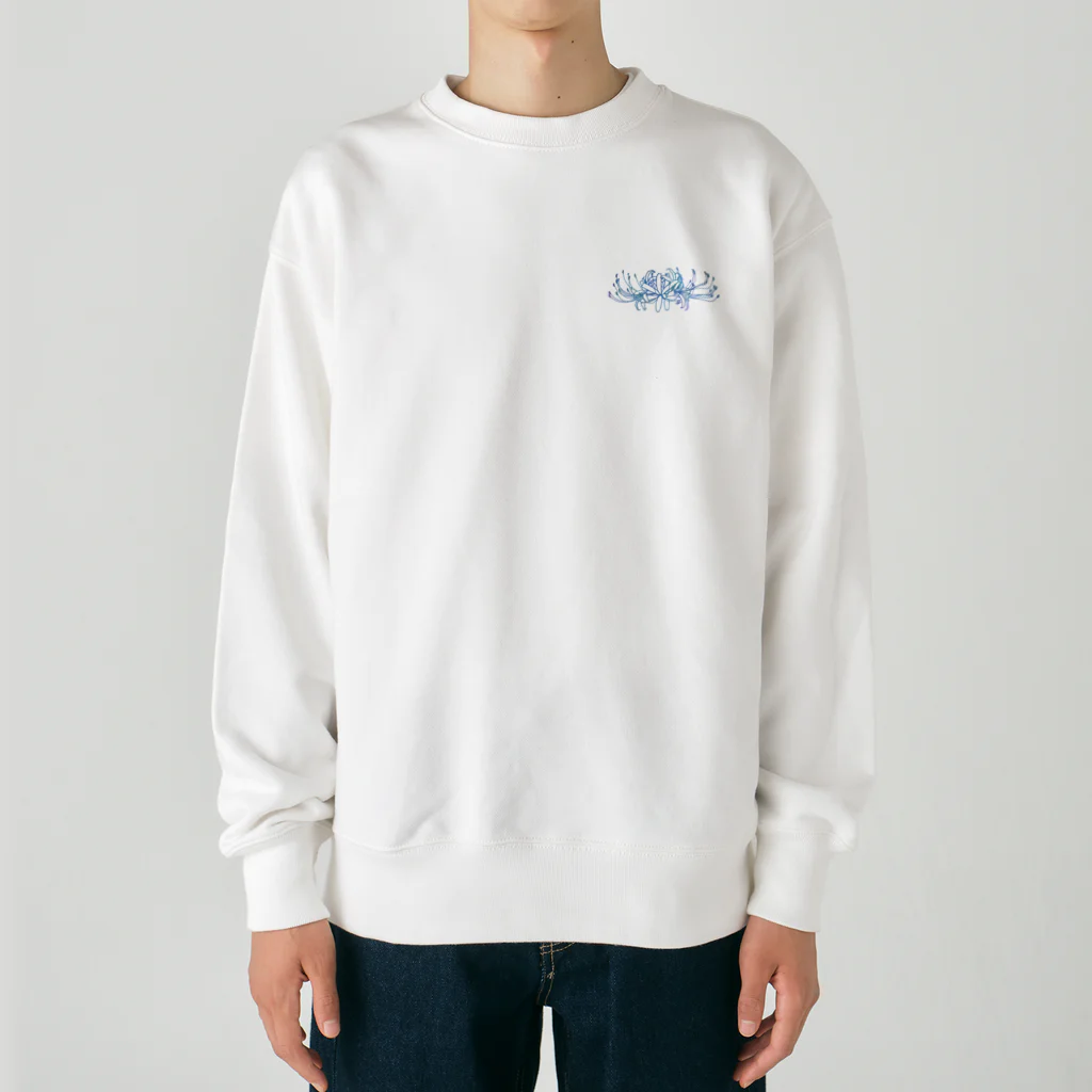 綾錦工房 りこりすの曼珠沙華 - 朧【月光】 Heavyweight Crew Neck Sweatshirt