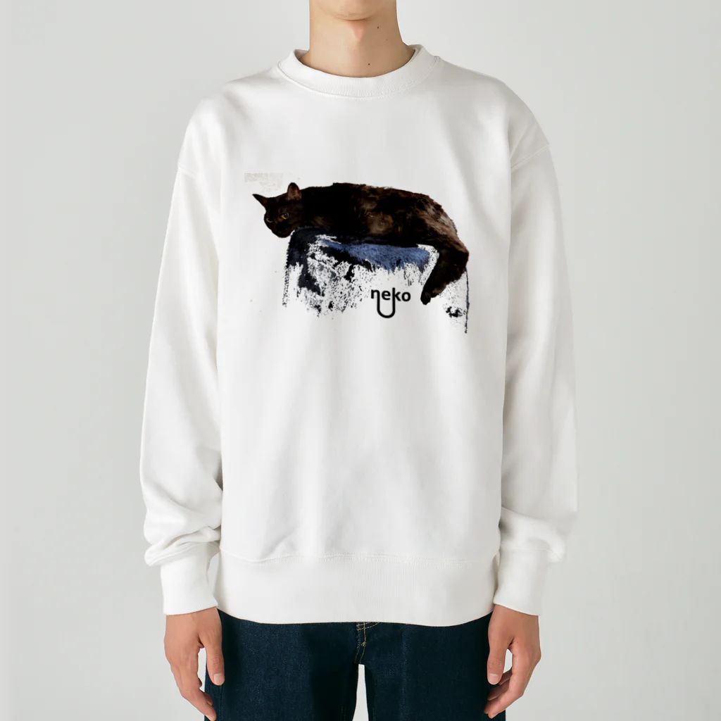 You and me !のあくびちゃん Heavyweight Crew Neck Sweatshirt