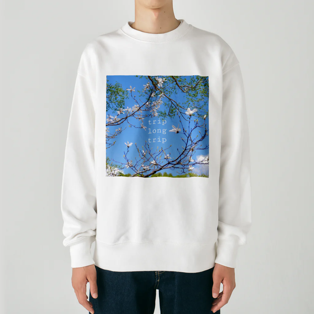 tamao244のtrip long trip Heavyweight Crew Neck Sweatshirt