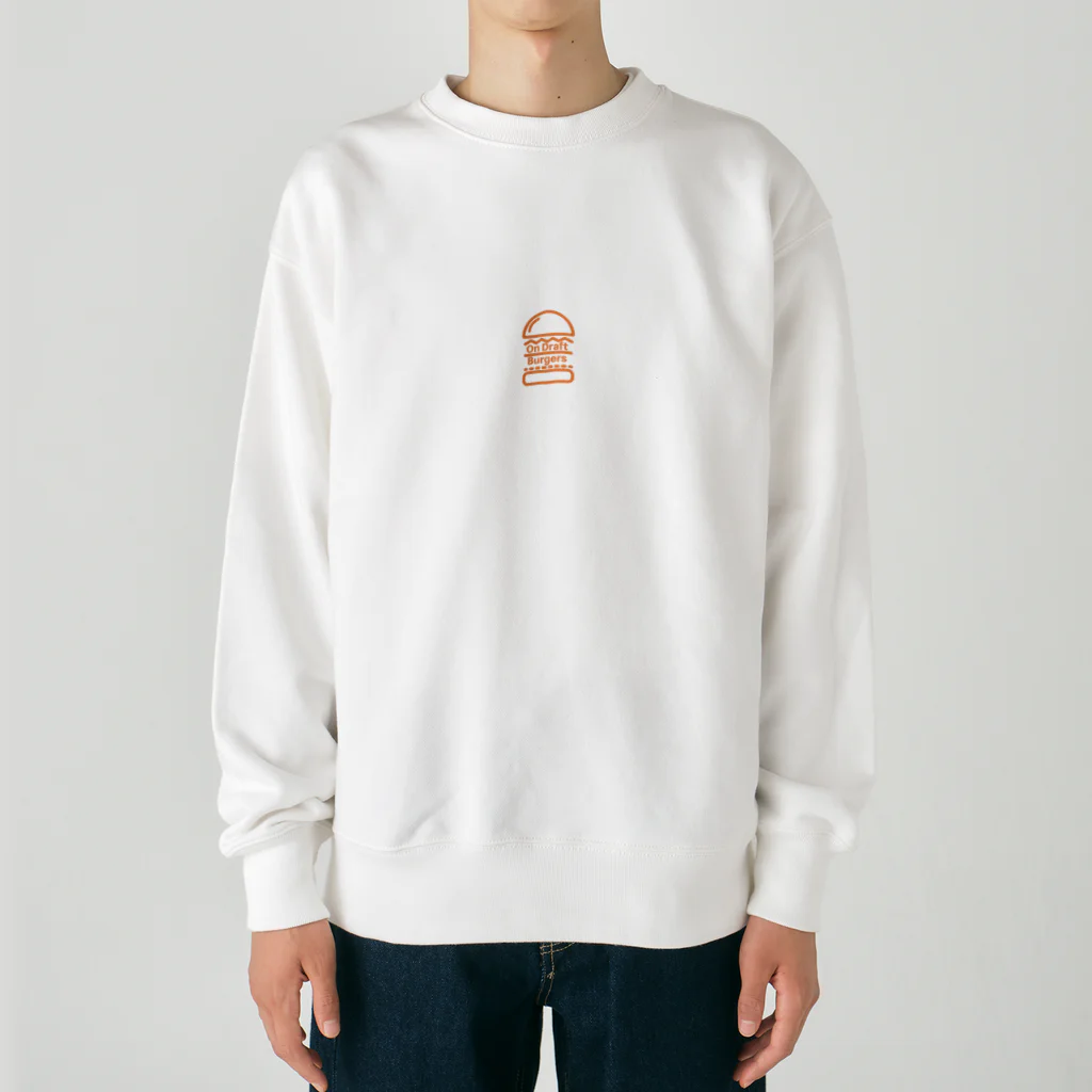 ON DRAFT BURGERS SHOPのON DRAFTグッズ　オレンジバージョン Heavyweight Crew Neck Sweatshirt