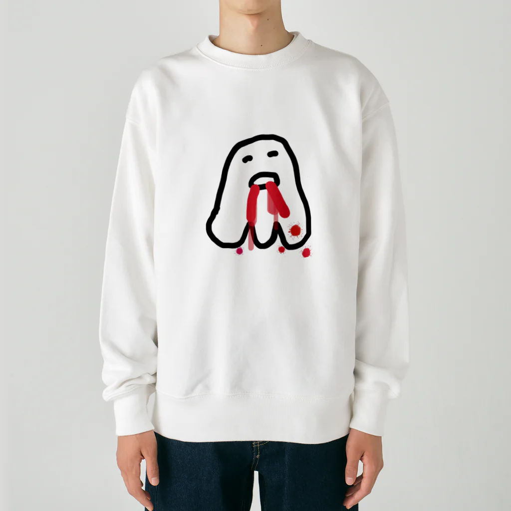 midnight瞑想のミッドナイトおばけくん Heavyweight Crew Neck Sweatshirt