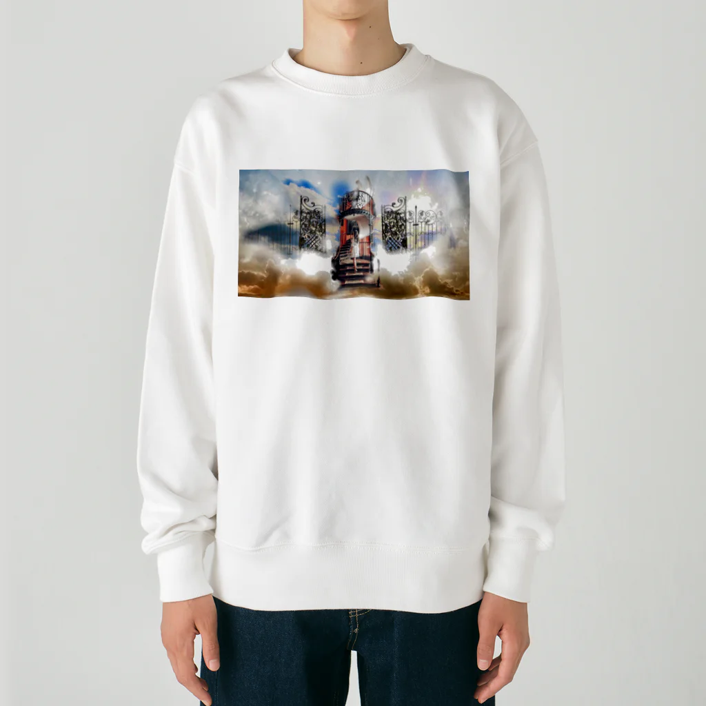 コスモ🌏🙋の天国への階段 Heavyweight Crew Neck Sweatshirt