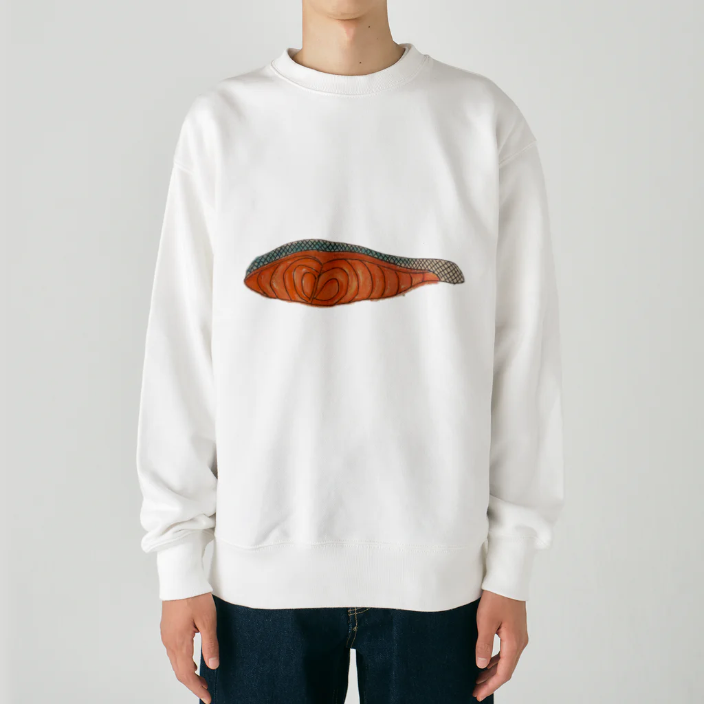 にゃあsama@減量中の銀鮭 Heavyweight Crew Neck Sweatshirt