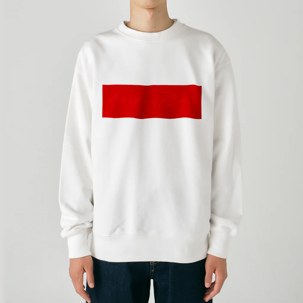 MANEKINEKOの『 ハートの数式 』 Heavyweight Crew Neck Sweatshirt