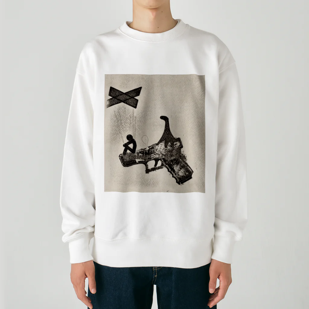 SaBaaaaの恐竜と人形 Heavyweight Crew Neck Sweatshirt